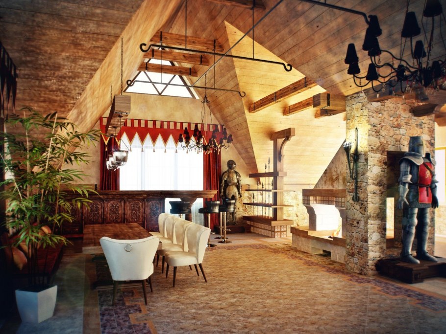 Модерн 19-20 века интерьер