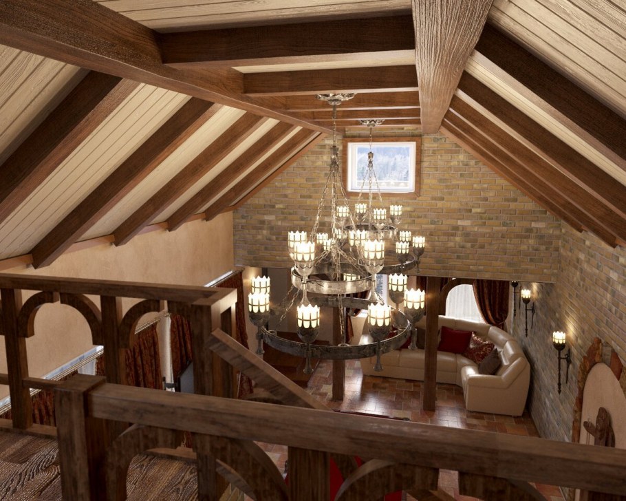 Интерьер паба в староанглийском стиле