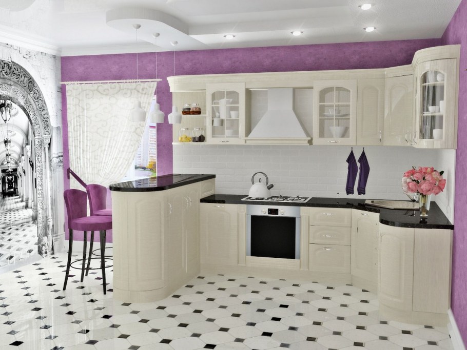 Кухня в ГЛАМУРНОМ стиле