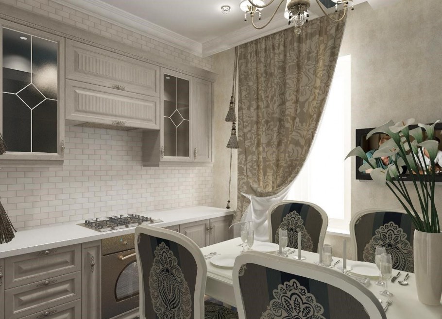 Кухня 10 кв метров в стиле Прованс