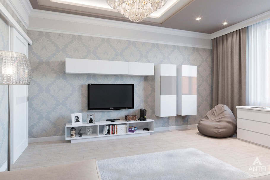 Обои в однокомнатной квартире