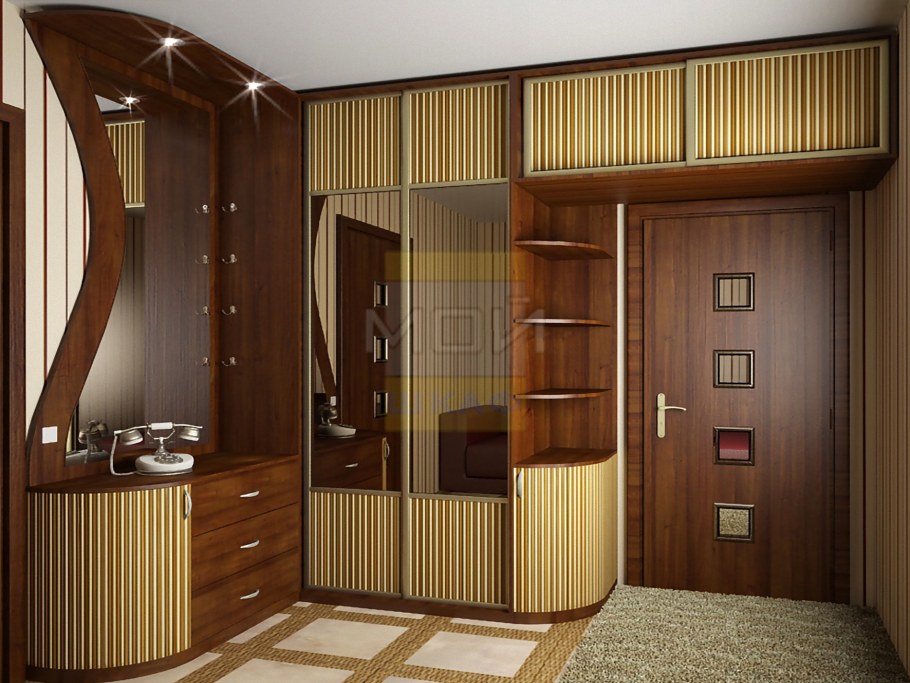 Угловой шкаф в прихожую