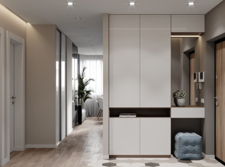 Маленькая угловая прихожая