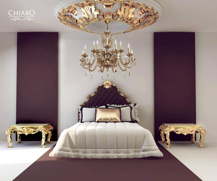 Люстры в интерьере спальни