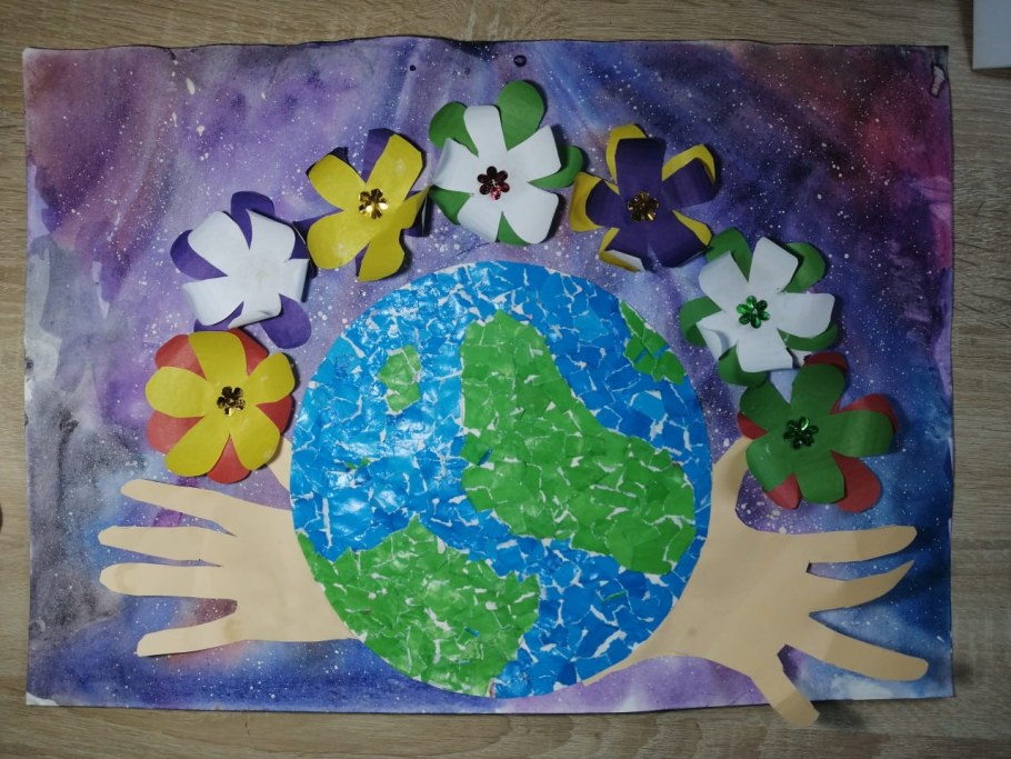 Аппликация на экологическую тему