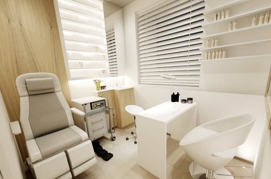 Интерьер маленькой парикмахерской