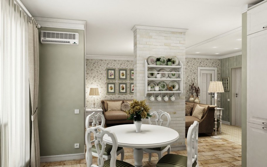 Однокомнатная хрущевка в стиле Прованс