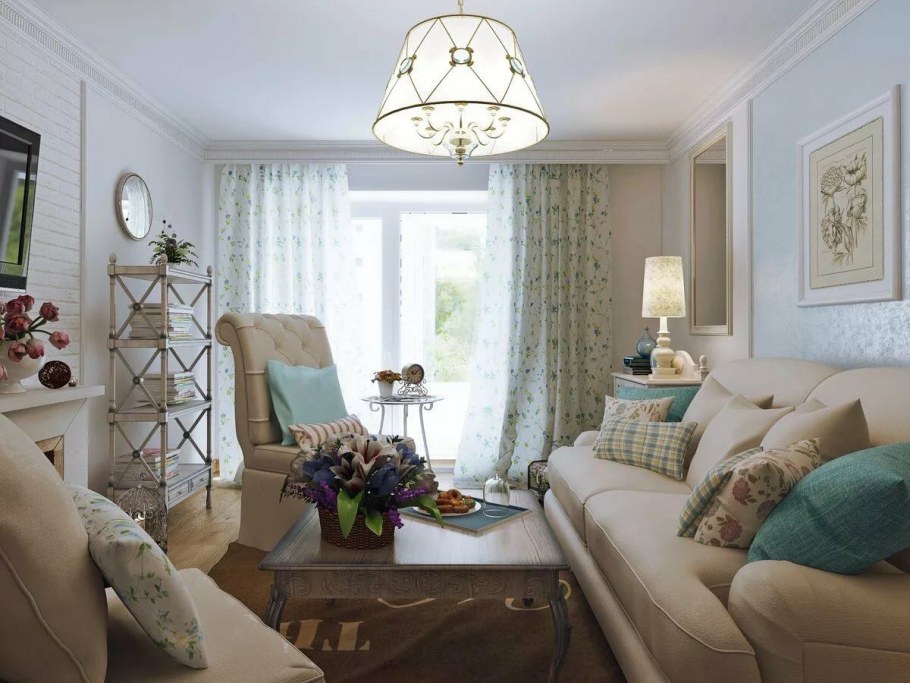 Гостиная в стиле Прованс