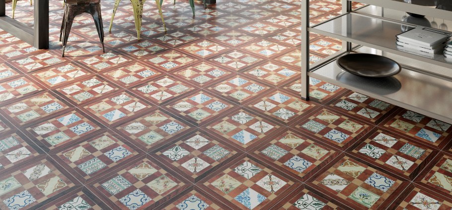 Керамогранит Casablanca 42*42 декорированный c-cf4r452d