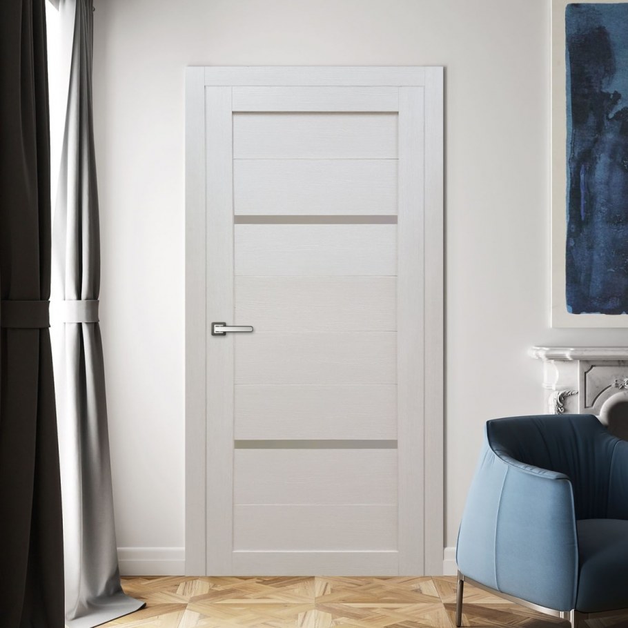 Дверь межкомнатная Сохо остеклённая ПВХ цвет лофт светлый 70x200 см