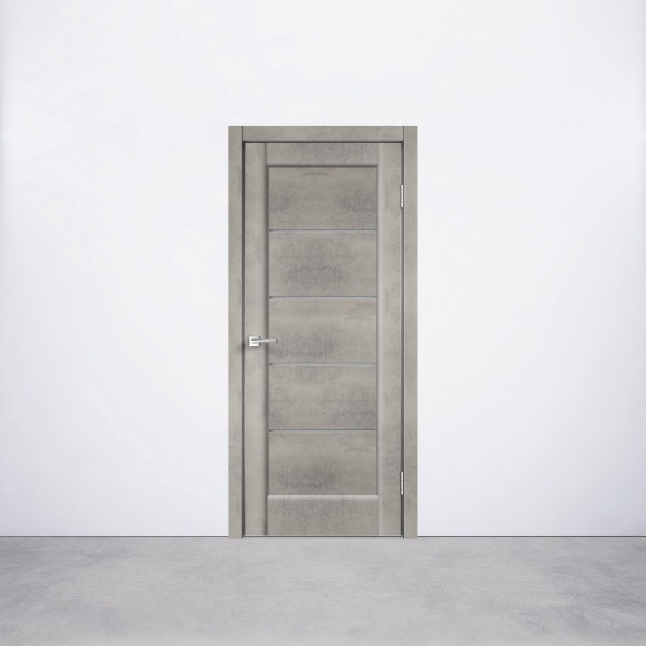 Дверь межкомнатная остекленная Сохо 80x200 см ПВХ цвет лофт светлый