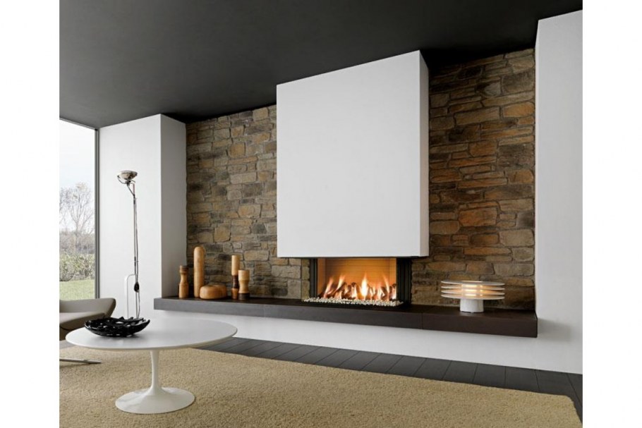 Камин в стиле лофт