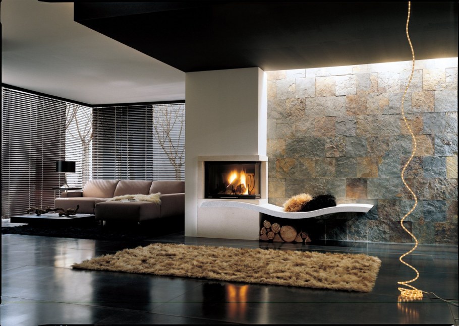 Камин в интерьере