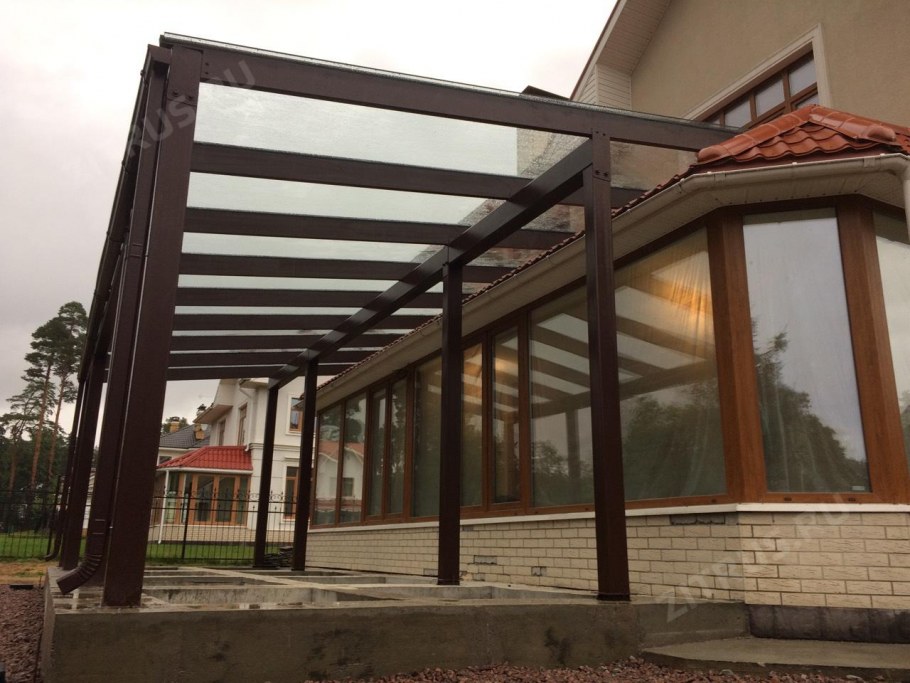 Веранды из металлоконструкций