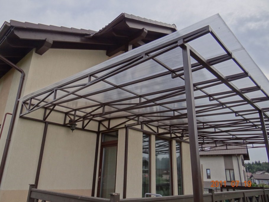 Веранды из металлоконструкций