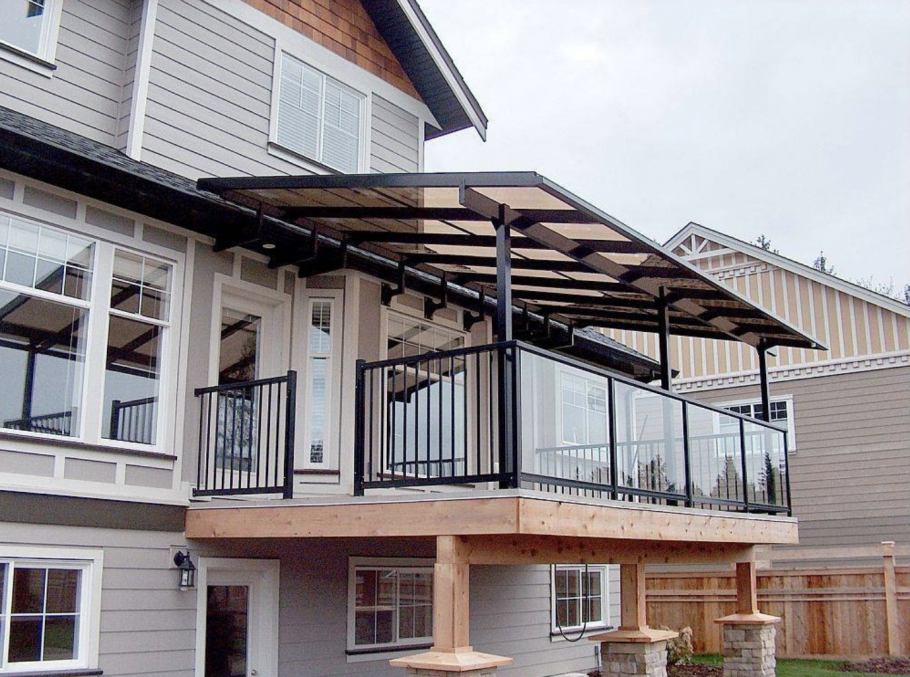 Навес для террасы из поликарбоната