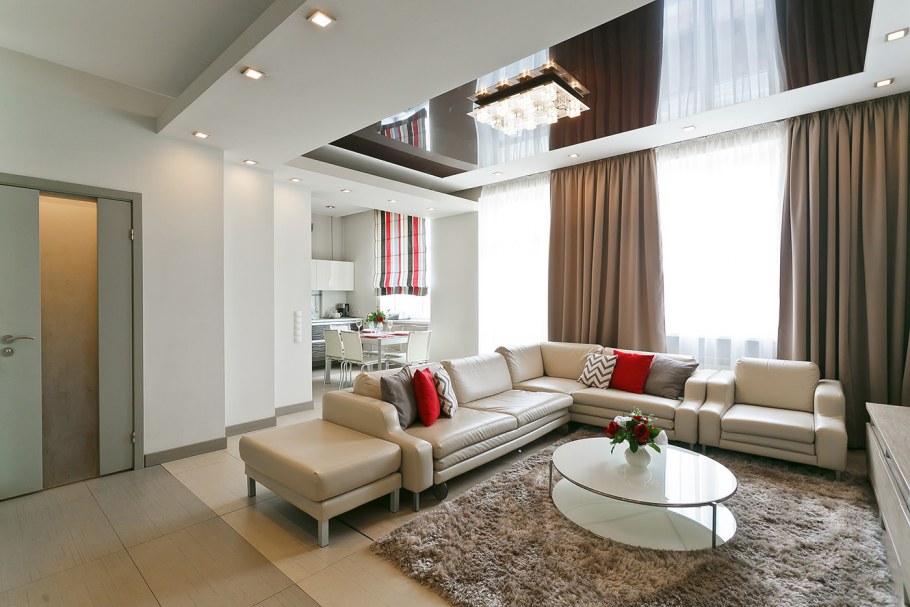 Потолок в гостиной