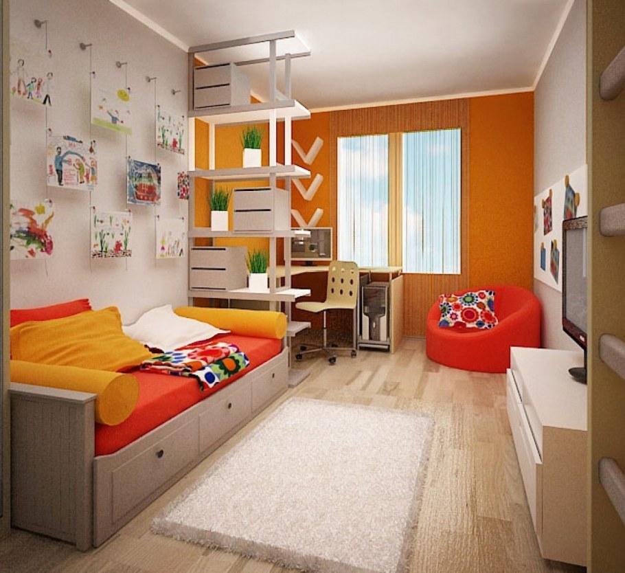 Расстановка мебели в маленькой детской