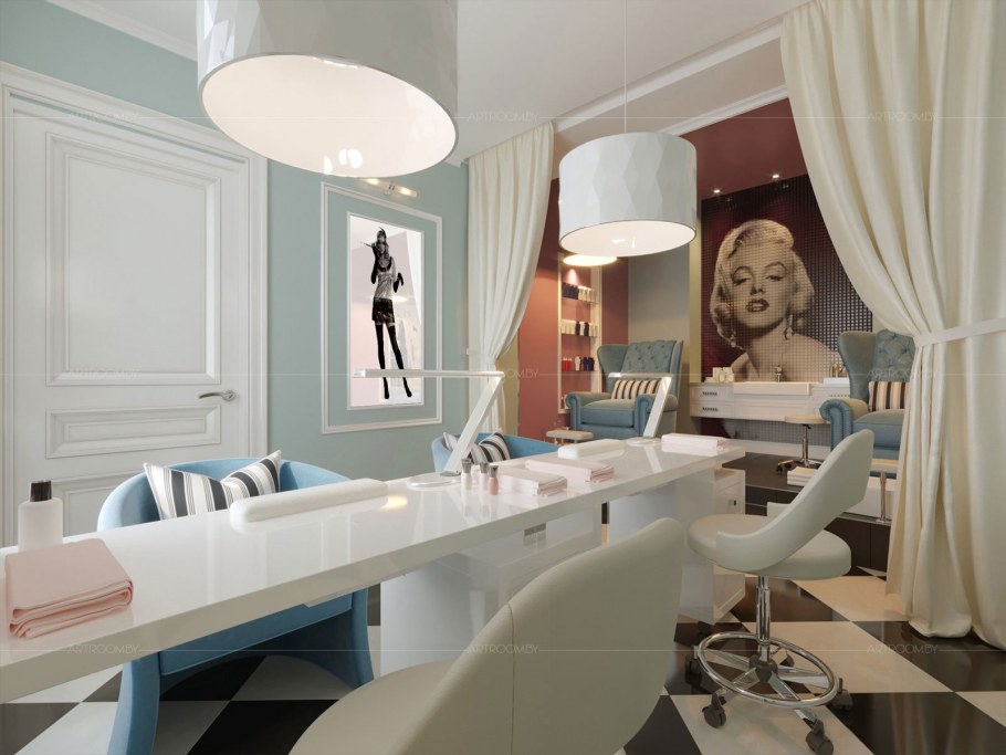 Интерьер студии маникюра