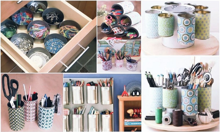 Органайзер из консервных банок