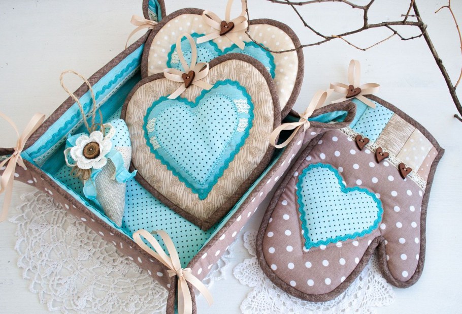 Корзинка из ткани для мелочей