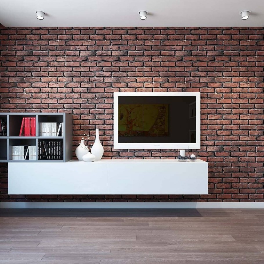 Отделка комнаты декоративным камнем