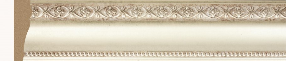 Коска плинтус потолочный 170-3 "дуб тёмный" 2,4м