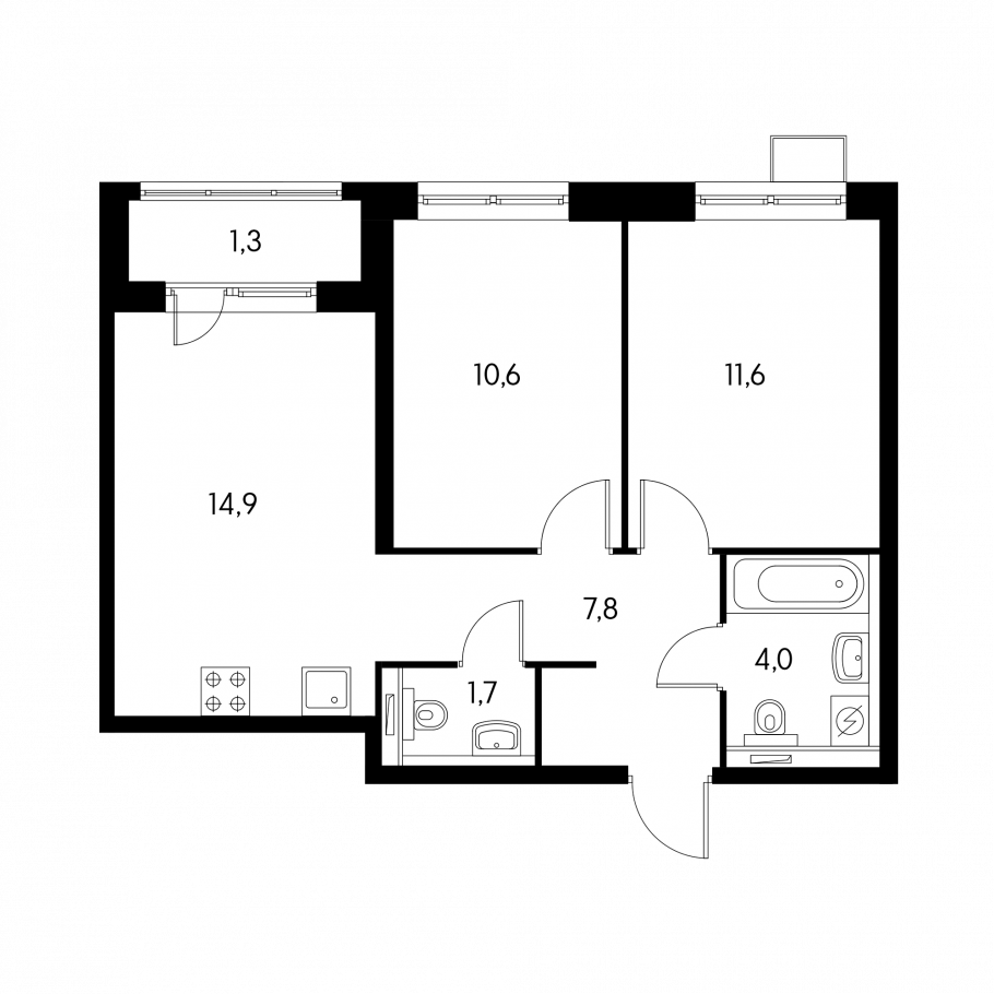 План расстановки мебели 3 комнатной квартиры