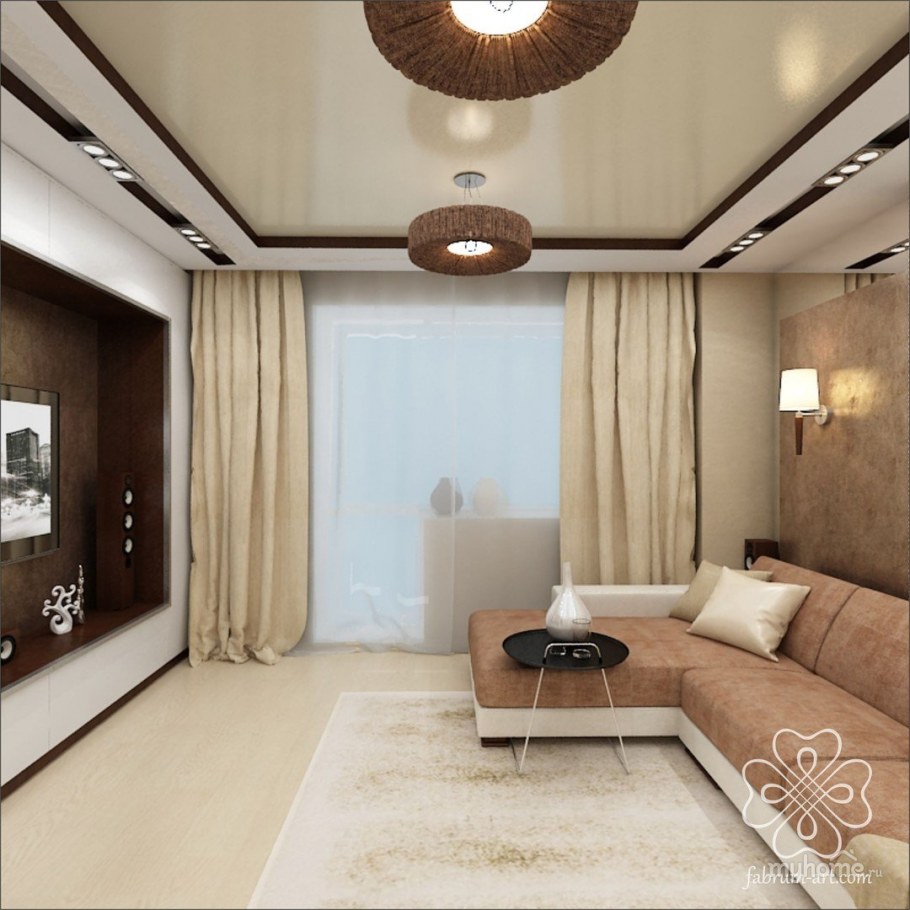 Зал в двухкомнатной квартире