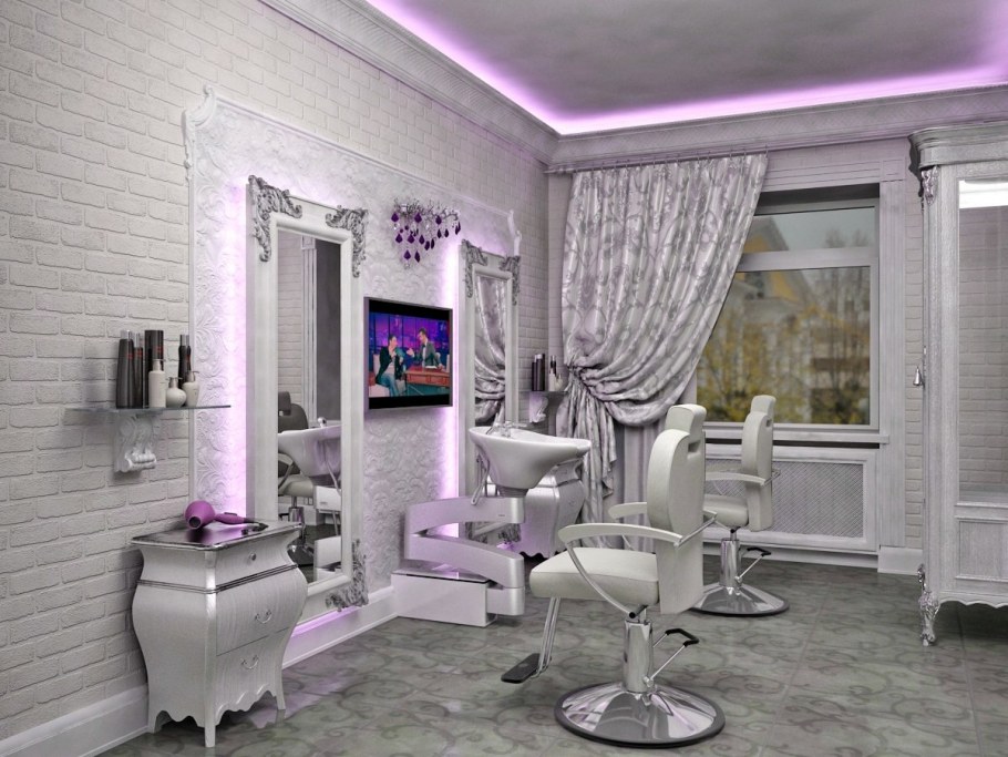 Интерьер салона красоты в стиле