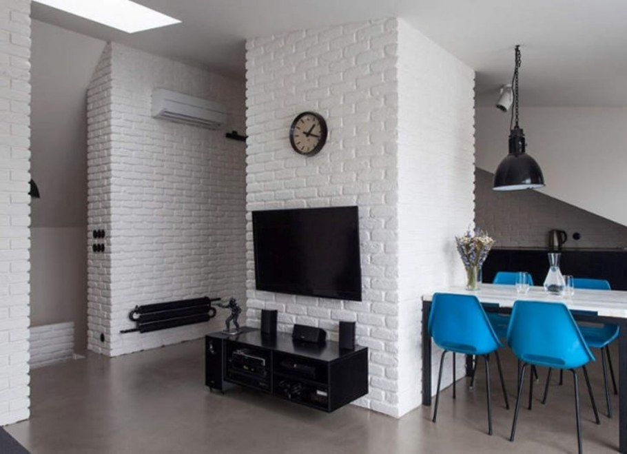 Отделка кухни камнем