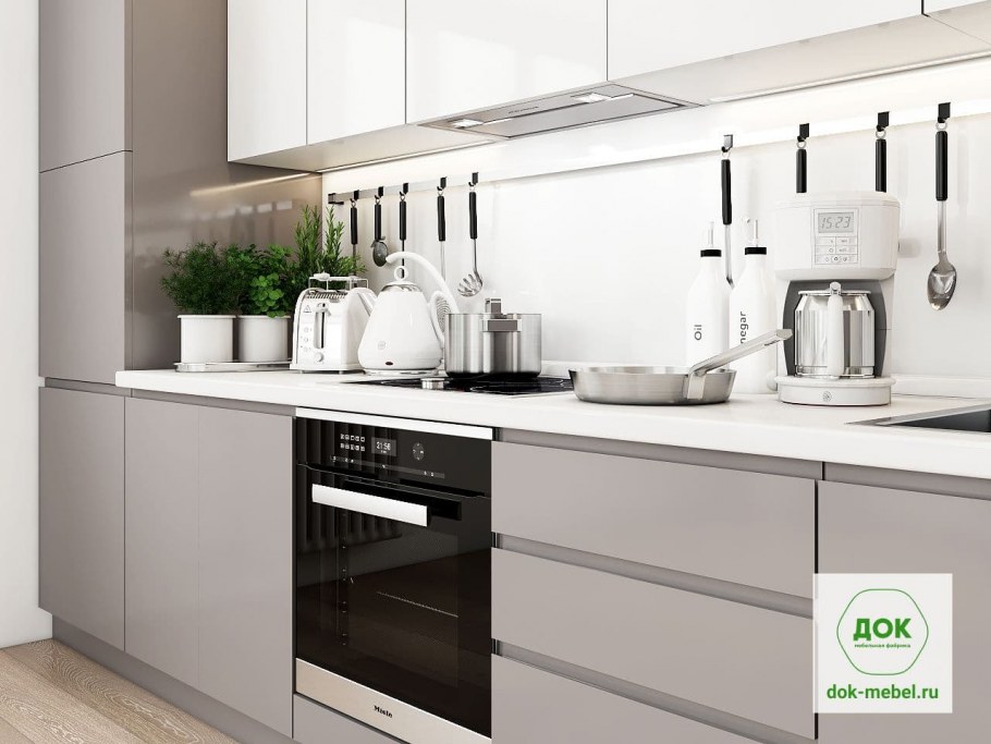 Кухни МДФ эмаль RAL 7038