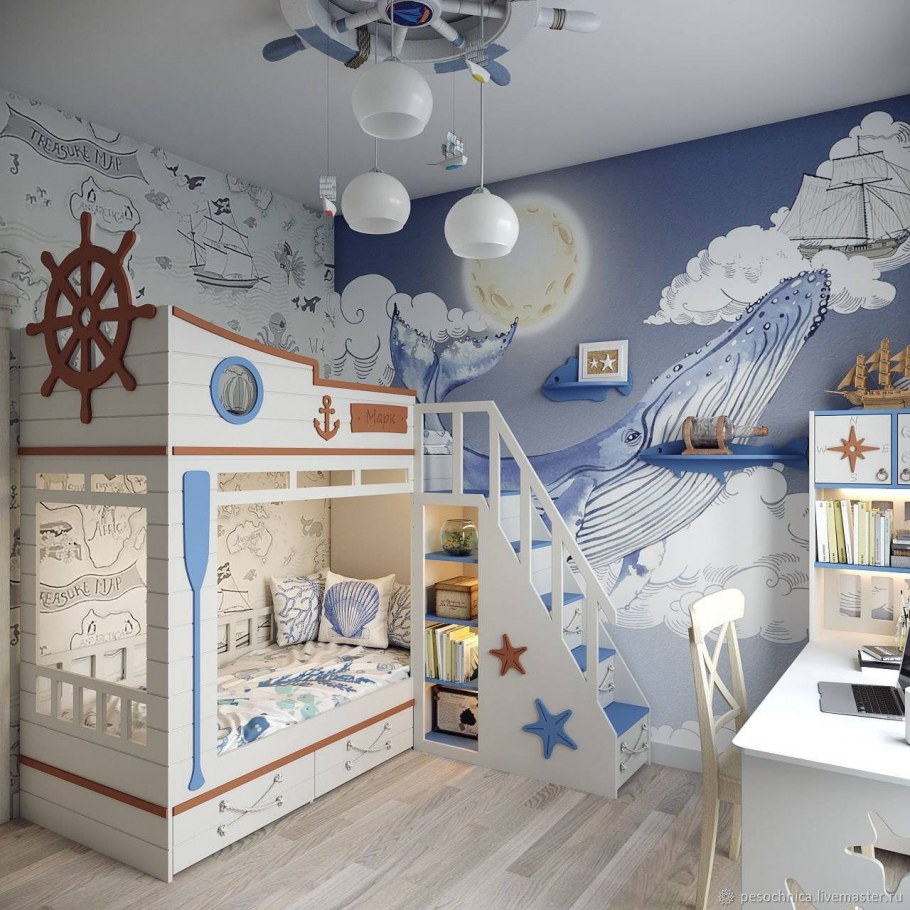 Детская комната в морском стиле