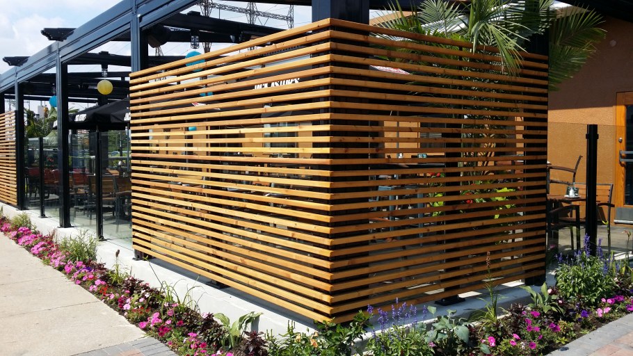 Терраса из реек