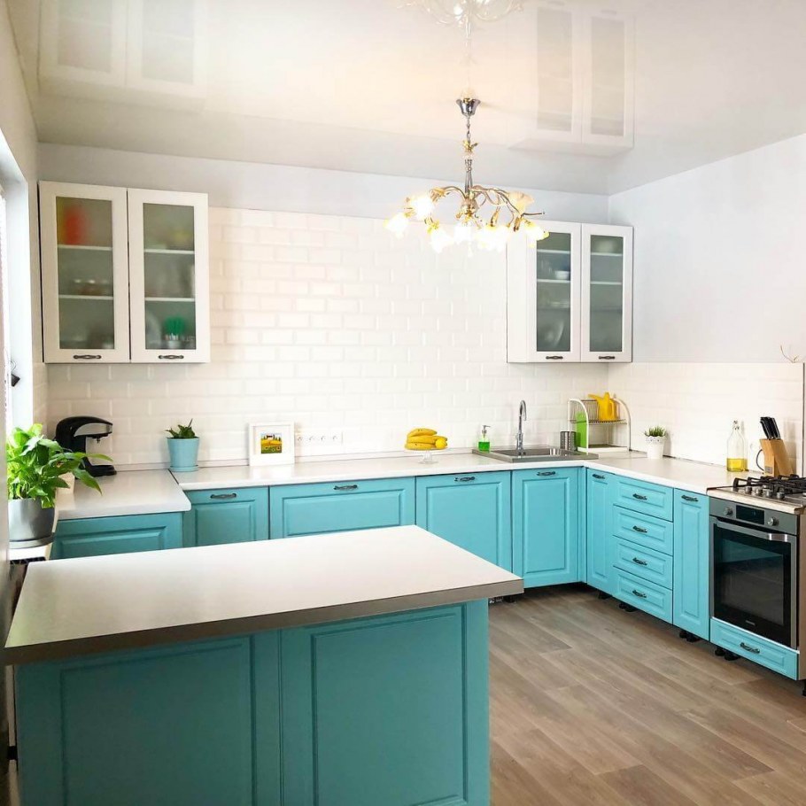 Кухня лимонного цвета