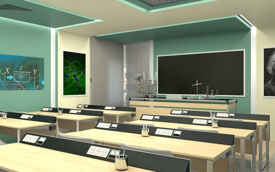 Стены в классе технологии