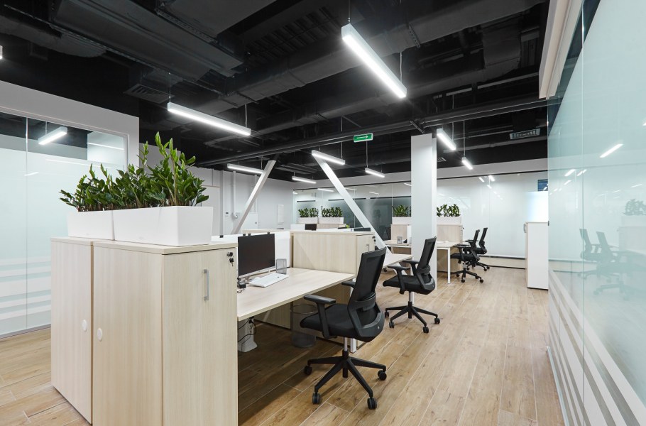 Открытая планировка офиса