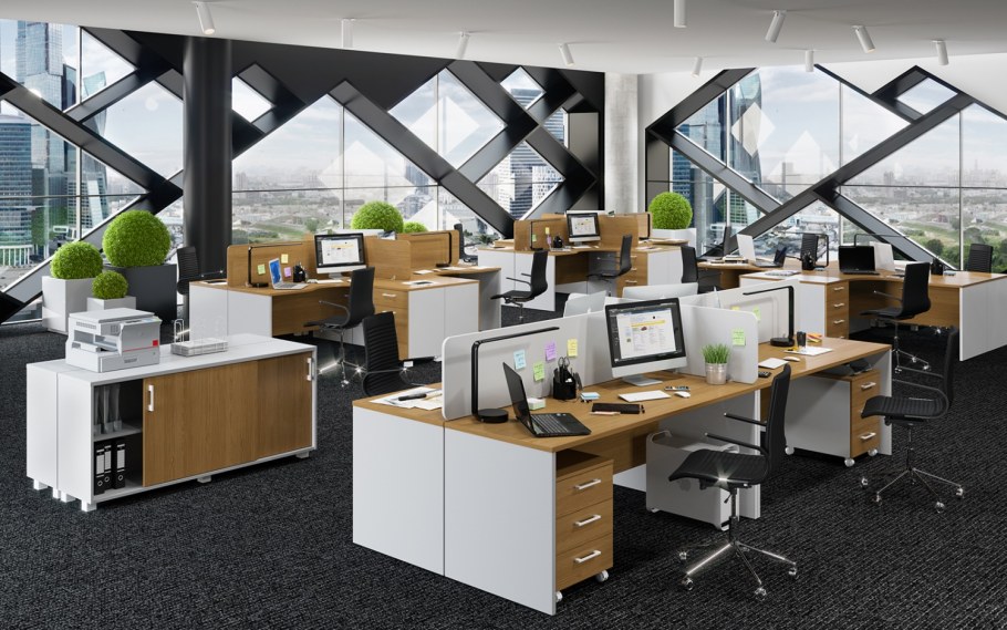 Кабинетная планировка офиса