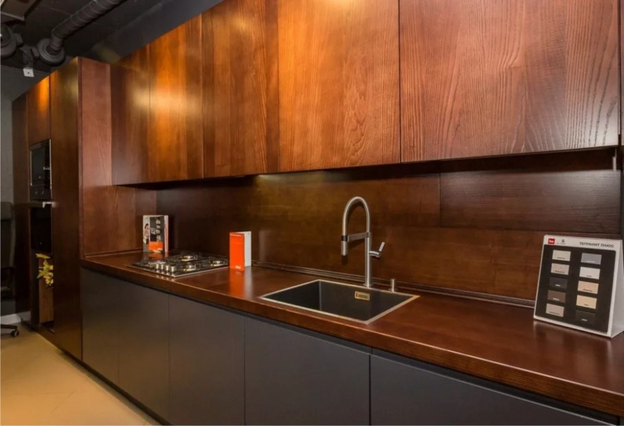 Ручки на кухонные фасады в стиле лофт