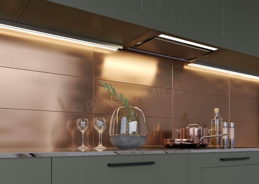 Кухонный фартук из металла