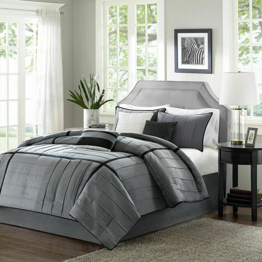 Madison Park Bridgeport King Size Bed Comforter Set Bed in a Bag