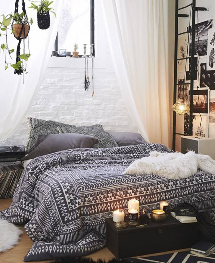 Спальня в стиле бохо