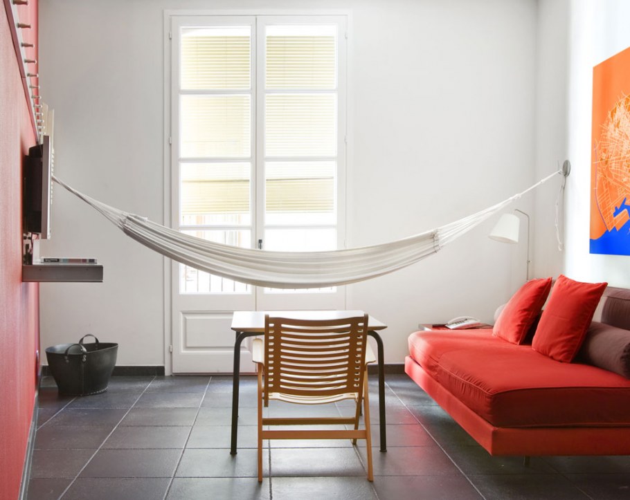 Гамак в интерьере квартиры