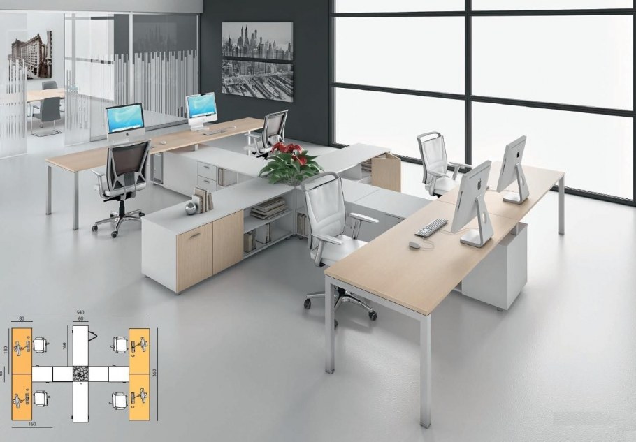 Стол офисный диком п1