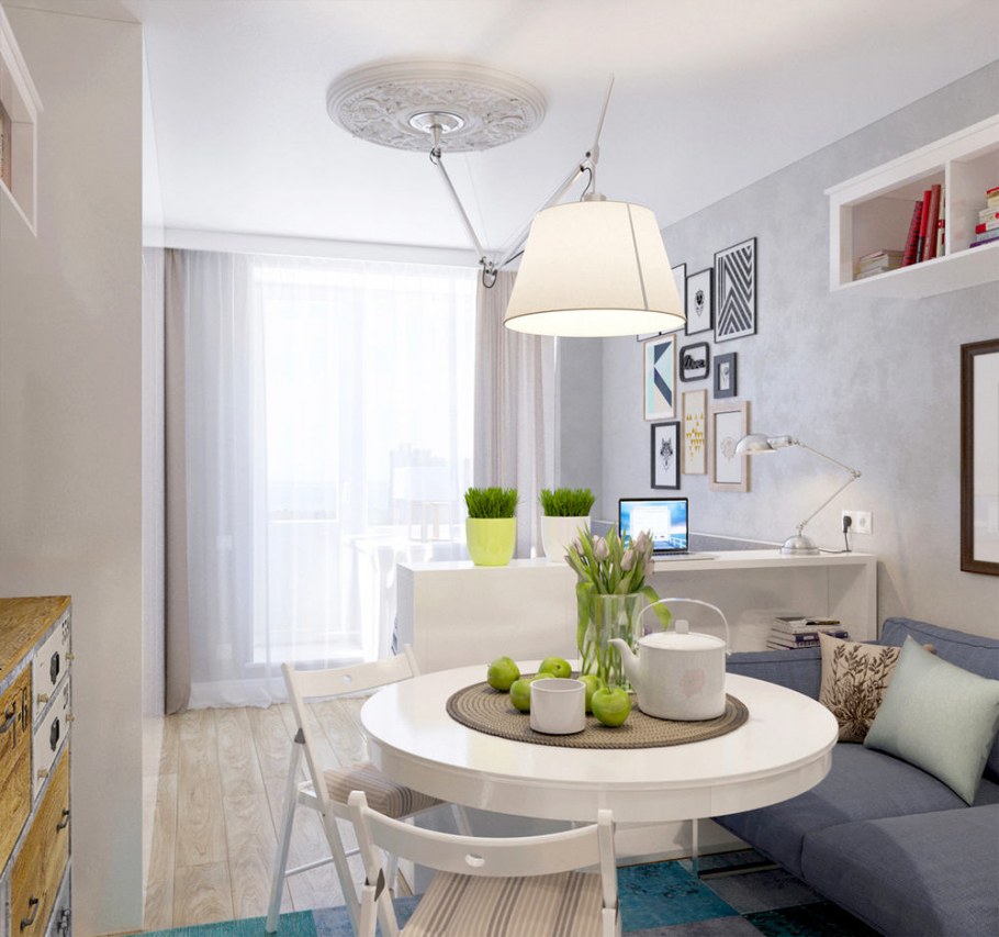 Евродвушка в скандинавском стиле