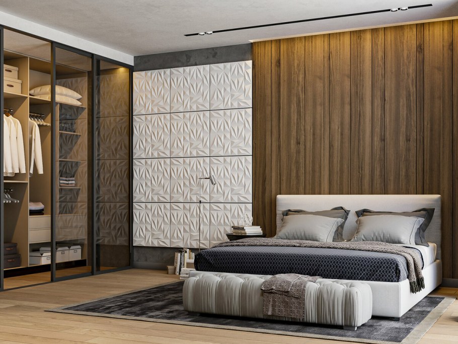 3д панель квадраты