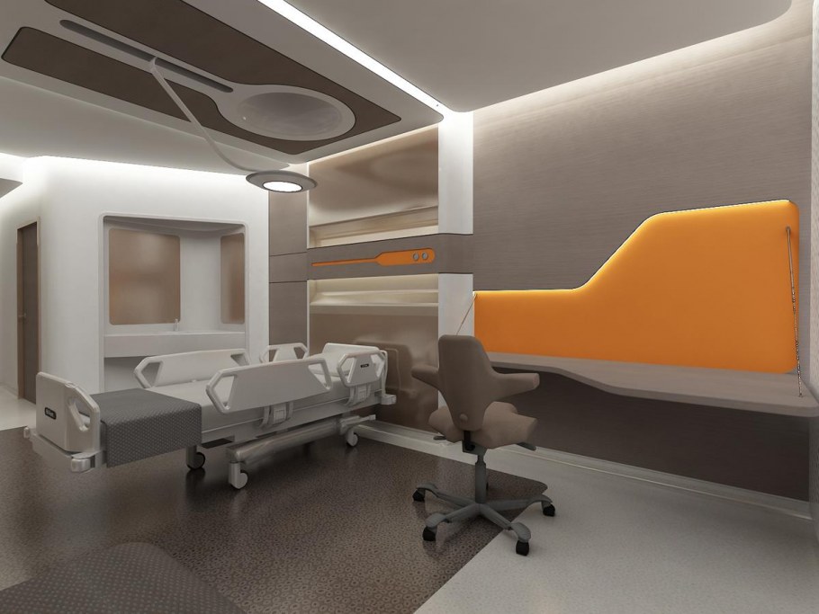 Интерьер больничной палаты
