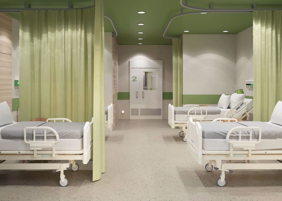 Интерьер палаты в больнице