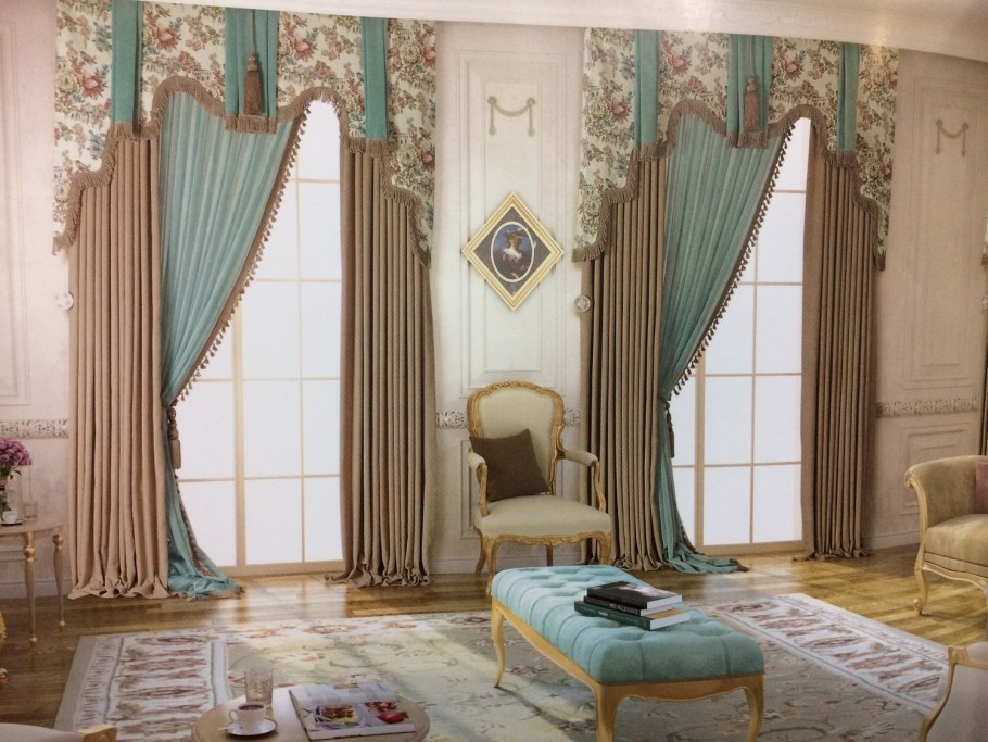 Шторы в гостиную Неоклассика 2021