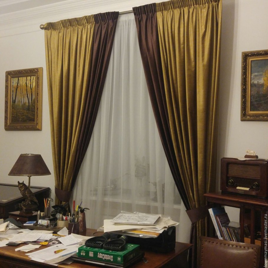 Льняные занавески